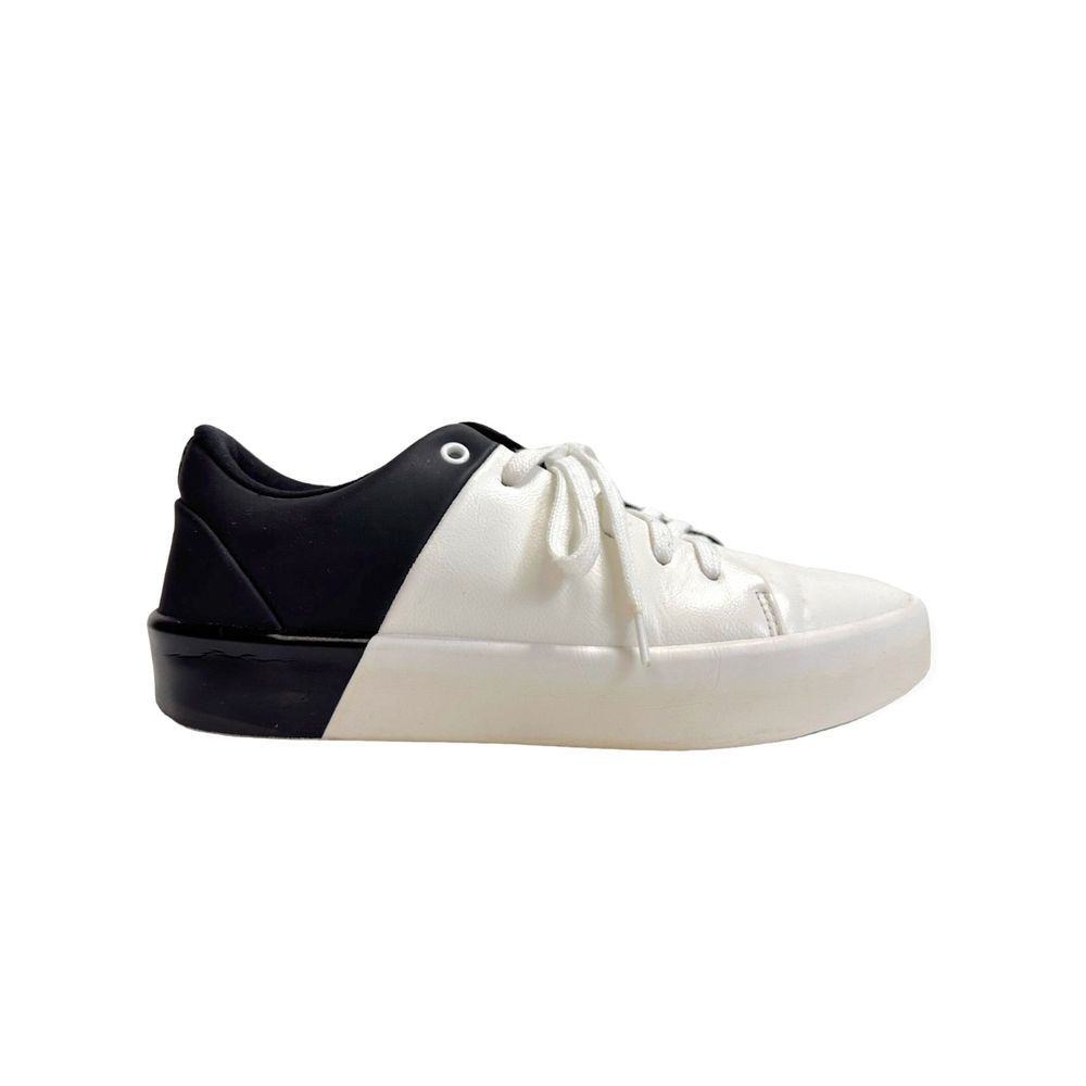 ALDO "Etilivia" Black and White Color Block Sneakers, Size 8
